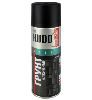 Kudo KU-2003 Грунт алкидный аэрозольный черный 520 мл
