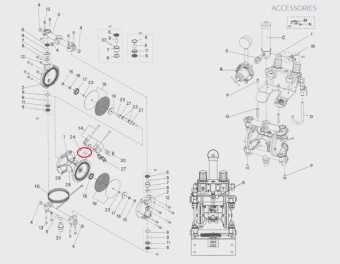 Iwata 06630006 Прокладка насоса DDP120B