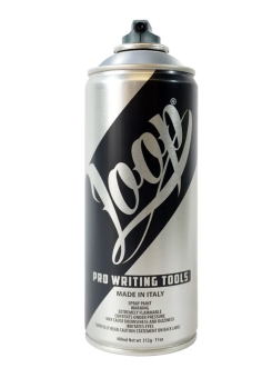 Аэрозольная краска LOOP LP-400 SILVER/ серебро, 400 мл