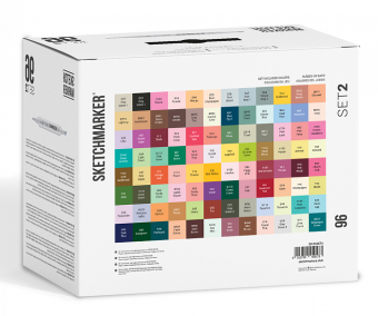 Набор маркеров Sketchmarker Set 2 (96 шт. + пластиковый кейс)