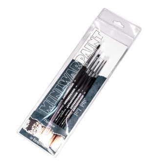 Набор кистей Miniwarpaint "Потеки и брызги" в пакете (5 шт.)