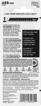 OLFA OL-ABB-50B Лезвия сегментированные Excel Black 50 шт., 9х80х0.38 мм