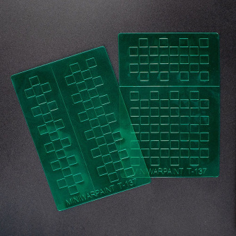 MiniWarPaint Трафарет окрасочный камуфляж клетки 5 мм, размер S