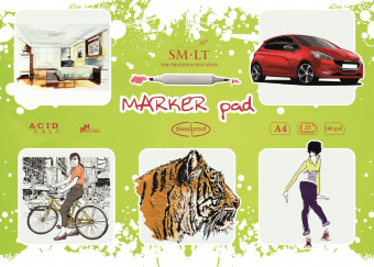 SM-LT Альбом Marker pad 100г/м2, A4, 25 листов, склейка