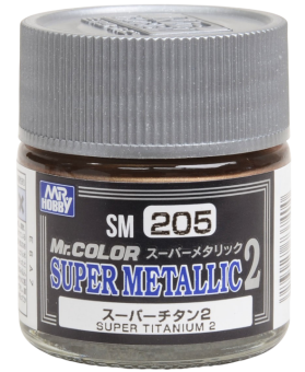 Mr. Hobby Краска 10 мл SM205 Super Titanium 2