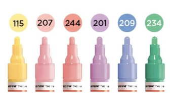 Набор маркеров Molotow ONE4ALL 227HS Pastel Classic Set (4 мм / 6 шт.)