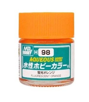 Mr. Hobby Краска 10 мл H98 FLUORESCENT ORANGE