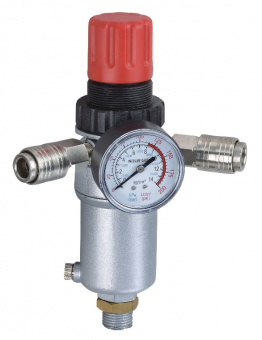 Pegas PG-4000-04 Фильтр с регулятором давления и манометром, вход-выход. быстросъем, резьба 1/2"