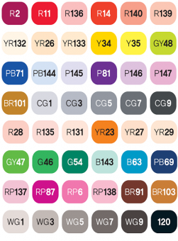 Набор маркеров Touch Twin Brush 48 цветов