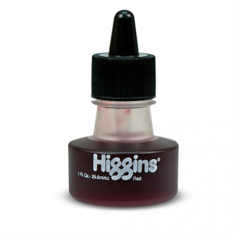 Чернила Higgins Red «Dye-Based» 29,6 мл, красные, неводостойкие