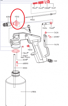 SATA 11510 Распылительное сопло для HRS