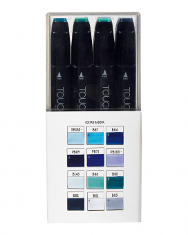 Набор маркеров Touch Twin 12 шт., морской пейзаж