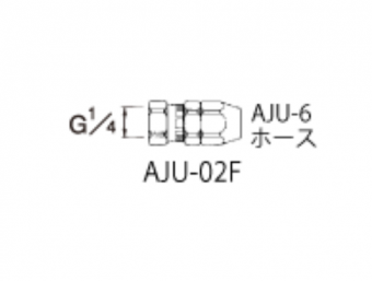Iwata AJU-02F Соединение для уретановых шлангов G1/4 с внутренней резьбой