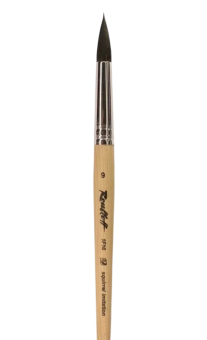 Кисть Roubloff серии 1F10 №9 синтетика, имитация волос белки, круглая, короткая ручка