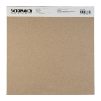 Sketchmarker Бумага для акварели 300 г/м. кв, 26*26 см, 10 л, хлопок среднее зерно, склейка по 4 сторонам