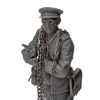 MiniWarPaint Цепь с прямоугольным звеном 1х1,5 мм, толщиной 0,2 мм, размер S