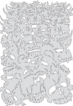 Трафарет Artool CURSE OF SKULL. BONZ II (FH SK14 SP)