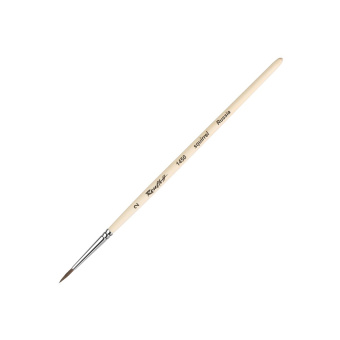 Кисть Roubloff серии 1450 №2, белка, круглая с наполненной вершинкой, короткая ручка