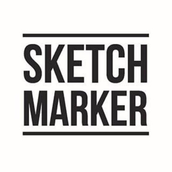 Sketchmarker Скетчбук для акварели 300 г/м. кв, 16*24 см, 24 л, хлопок среднее зерно, твердая обложка