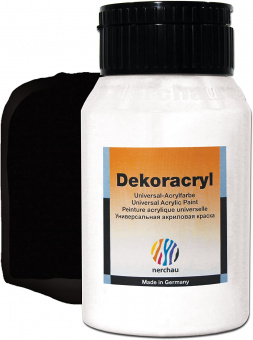 Краска акриловая Dekoracryl, 750 мл, цвет черный