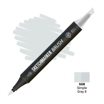 Маркер SKETCHMARKER Brush SG8 Simple Gray 8