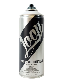 Аэрозольная краска LOOP LP-390 TRANSPARENT WHITE/ Транспарентная белая, 400 мл