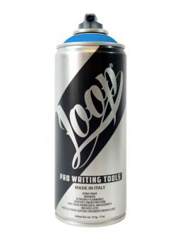 Аэрозольная краска LOOP LP-409 FLUO BLUE/ флюоресцентный синий, 400 мл