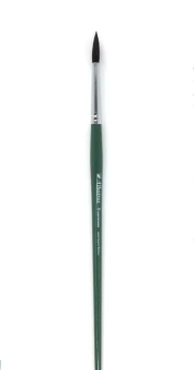 Кисть Альбатрос синтетика (имитация белки), круглая №9, длинная ручка