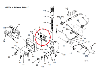 Graco 244518 Плата управления UltraMax (модели 245004, 245005), 220V