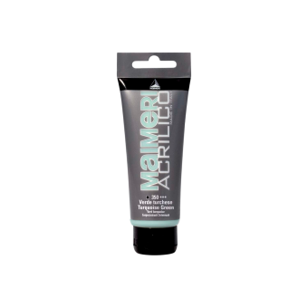 Краска акриловая Maimeri Acrilico Turquoise Green (Зеленый бирюзовый), 75 мл