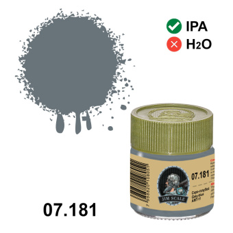 Краска спиртовая Jim Scale, цвет серо-голубой Grey-blue АМТ-11, 10 мл