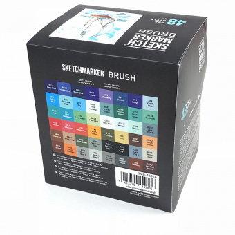 Набор маркеров Sketchmarker Brush Sea Style (48 шт. в пластиковом кейсе)