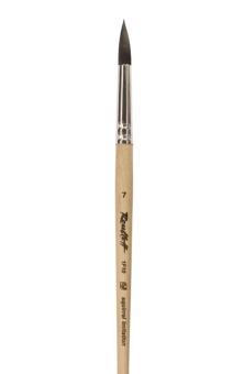 Кисть Roubloff серии 1F10 №7 синтетика, имитация волос белки, круглая, короткая ручка