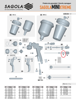 Пружина 56410043 для краскопульта Sagola MINI XTREME