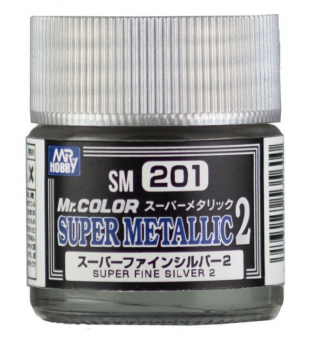 Mr. Hobby Краска 10 мл SM201 Super Fine Silver 2