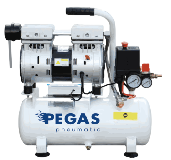 Бесшумный компрессор Pegas PG-601 безмасляный, без регулятора
