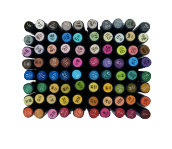 Набор спиртовых маркеров Finenolo в сумке-пенале (80 цв.)