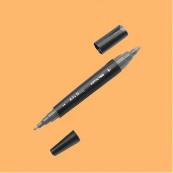 Маркер двусторонний акриловый Fat&Skinny FSTA-24 pearl gold