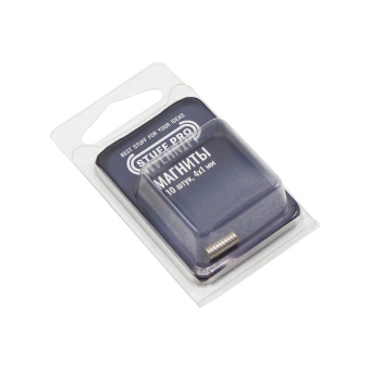 Набор из 3 упаковок с магнитами Stuff-Pro для миниатюр (10 шт. в пачке, 4 х 1 мм)