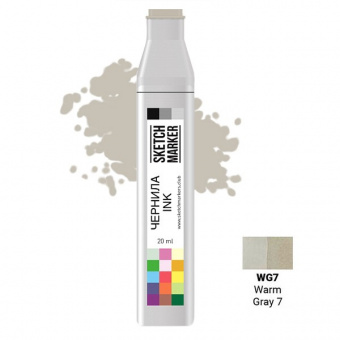Чернила спиртовые SKETCHMARKER 22 мл цв. WG7 Warm Gray 7