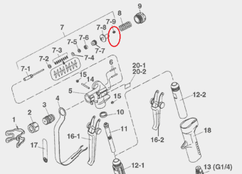 Iwata 06994603 Винт для пистолета ALG-7 TE WB