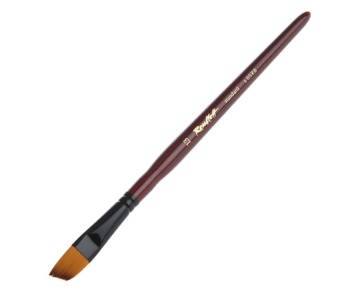 Кисть Roubloff серии 05RB STANDARD №13 синтетика, имитация колонка, наклонная, фигурная ручка