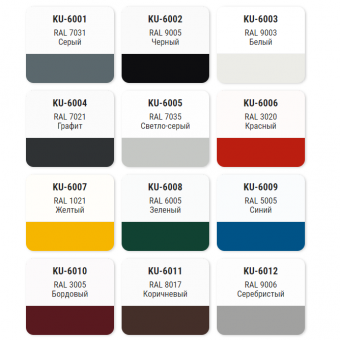 Kudo KU-6004 Грунт-эмаль акриловая аэрозольная для пластика RAL 7021 графит 520 мл