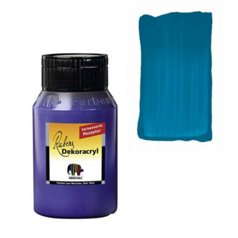 Краска акриловая Dekoracryl, 750 мл, цвет лазурный синий