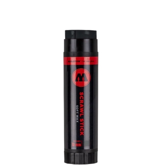 Маркер восковой Molotow Scrawl Stick 30 мм black (черный)