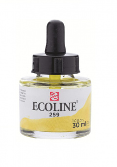 Акварель жидкая Ecoline банка 30 мл №259 Sand yellow (Желтый песочный)