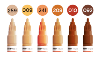 Набор маркеров Molotow ONE4ALL Acrylic Twin Wood Set (6 шт.)