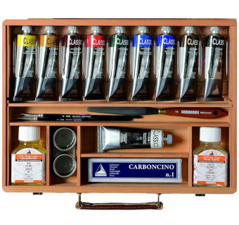 Набор масляных красок Maimeri Classico (10 туб по 60 мл в дер. ящике)