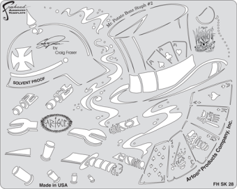 Трафарет WRATH OF SKULLMASTER (FH SK28 SP)