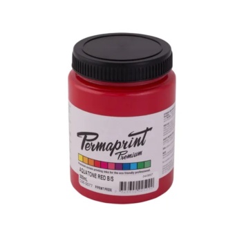 Краска акриловая Permaprint Premium для шелкографической печати 300 мл, цвет красный B/S